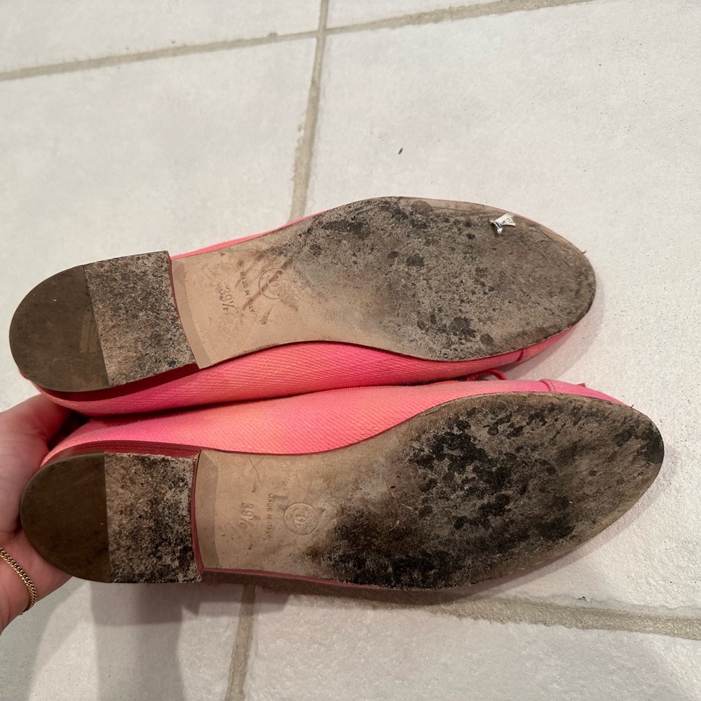 CHANEL Pink Flats with Bow Detail - Picture 8 of 9